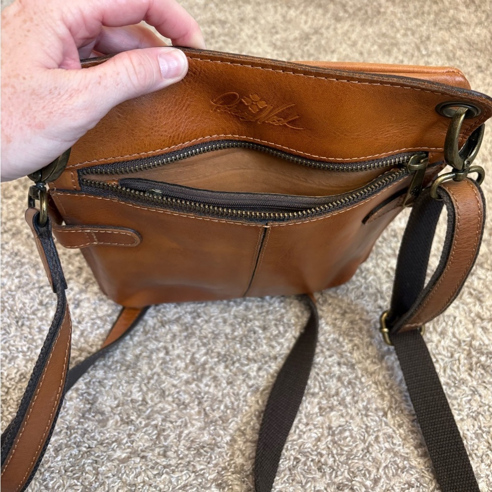 Patricia Nash Prizzi Tooled Leather Crossbody Bag - Picture 6 of 9